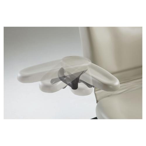 Midmark Chair Arms Premium Upholstery - 28" Wide (Dark Linen)