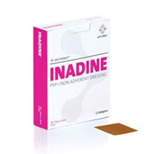 INADINE (PVPI) Non Adherent Dressing 5cm x 5cm (Box of 25)