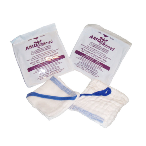 Ritmed® Laparotomy Sponge, 12" x 12" 4-Ply, X-Ray Detectable, Sterile – Case of 200