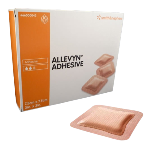 ALLEVYN™ Adhesive Hydrocellular Foam Dressing - 3" x 3" (Box of 10)