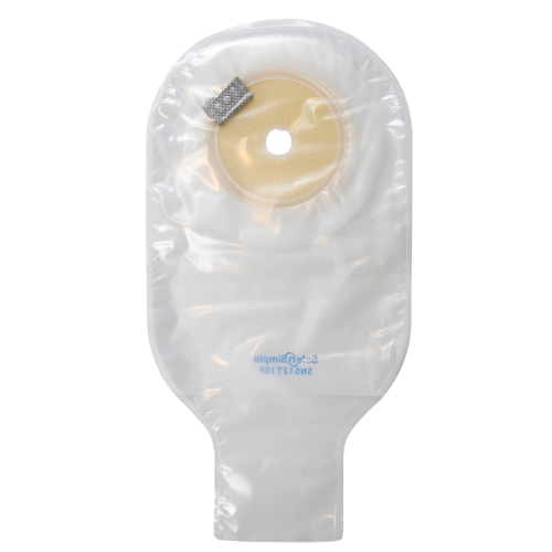 Safe n Simple Cut-to-Fit One-Piece 12" Transparent Drainable Ostomy Pouch with Filters - Box of 10