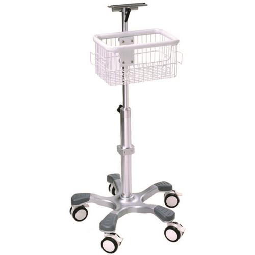 Edan Rolling Stand with Top Basket for M3, iM3,iM50 & X8, X10 Monitors