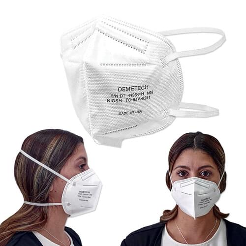 N95 NIOSH Approved Respirator Adult Size Fold Style - Box of 20 Masks