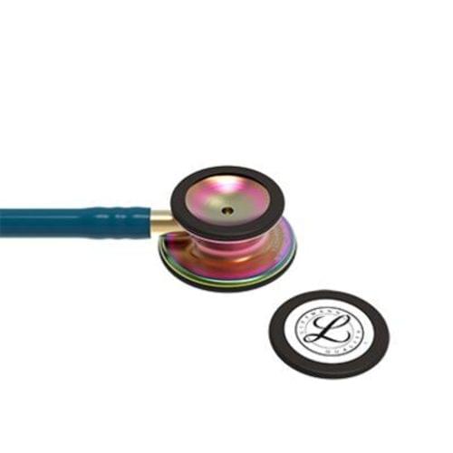 Littmann Classic III Monitoring Stethoscope With Rainbow Chestpiece Caribbean Blue Tube