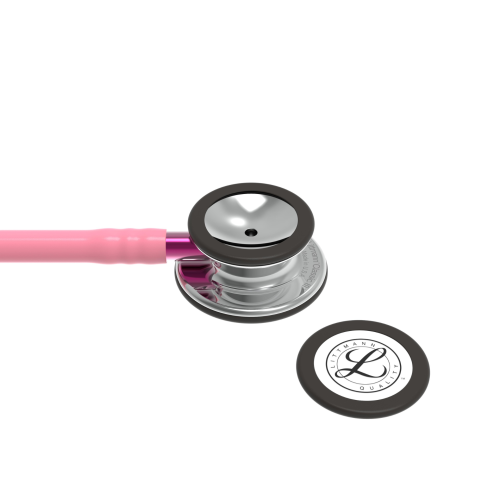 Littmann® Classic III™ Stethoscope With Mirror Chestpiece, Pearl Pink Tube, & Pink Stem = CLR-350-5962