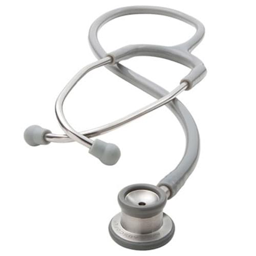 <p>Combination infant chestpiece made of surgical stainless steel for outstanding performance and rugged durability.</p> <ul> <li>7/8" diameter bell provides unsurpassed low frequency response <li>1 1/8" diameter diaphragm for greater amplification and crisper high frequency transmission <li>Ultra-sensitive diaphragm for greater amplification <li>Non-chill bell and diaphragm retaining rim for patient comfort <li>Reinforcing yoke molded into flexible 22" PVC "Y" tubing <li>Soft silicon eartips with new snap-on connection for the ultimate in wearing comfort and acoustic seal <li>Accessory kit with spare diaphragm and 2 pairs of spare eartips <li>Scope ID Tag included <li>Lifetime Warranty covers all parts