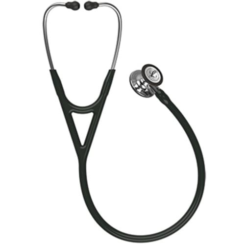 3M Littmann Cardiology IV Stethoscope, Mirror Chestpiece -Black Tube (27") - 350-6177