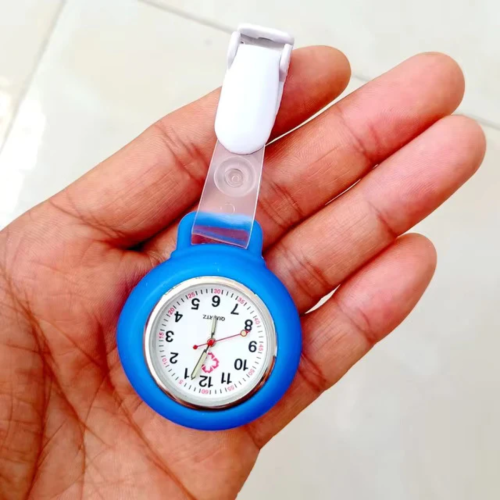 Clip On Analog Nurse Watch - Royal Blue