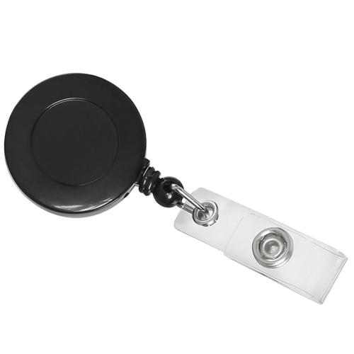 Retractable ID Badge Holder - Black