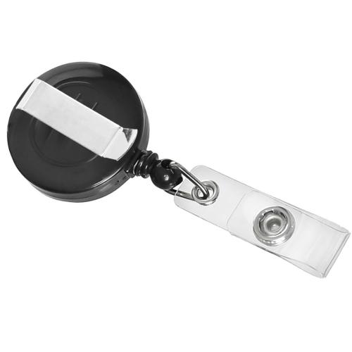 Retractable ID Badge Holder - Black = 350-RETRBLK