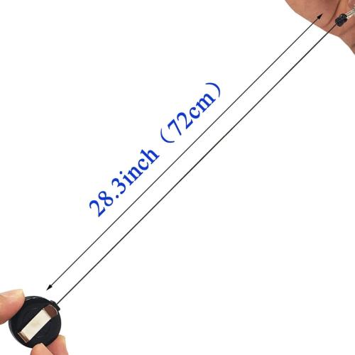 Retractable ID Badge Holder - Black = 350-RETRBLK