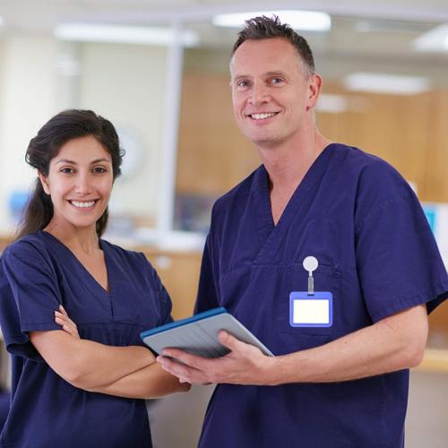 Retractable ID Badge Holder - White = 350-RETRWHT