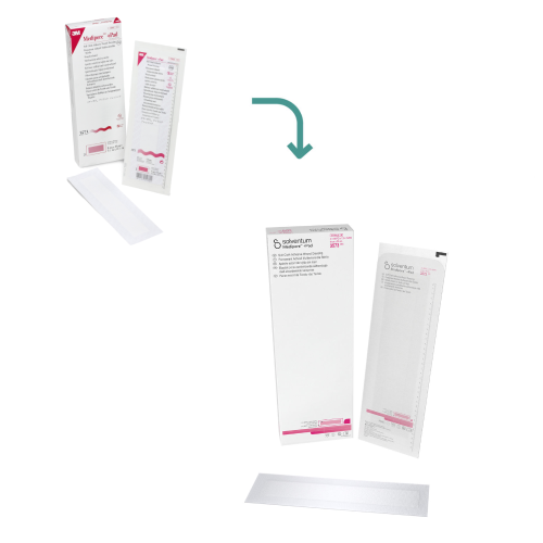 Solventum™ Medipore™ + Pad Dressing (formerly 3M™ Medipore™) - 3.5" x 13.75" (Box of 25) = 300-3573