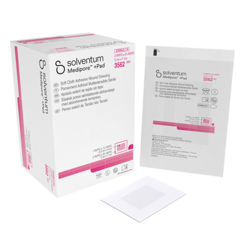 Solventum™ Medipore™ + Pad Dressing (formerly 3M™ Medipore™) - 2" x 2.75" (Box of 50)