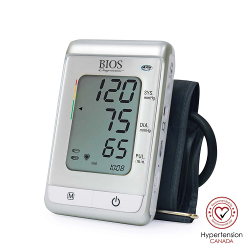 BIOS Blood Pressure Monitor with Atrial Fibrillation Screening and Averaging