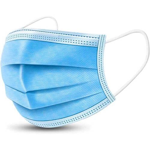 Non-Medical Earloop Mask Blue 3-Ply With Filter 50/Box