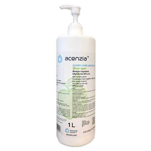 Hand Sanitizer Gel 1L 80% Alcohol Green Apple Scent