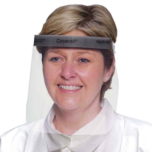 Critical Cover Coverall Full Face Shield with Comfort Band Box of 25 Shields