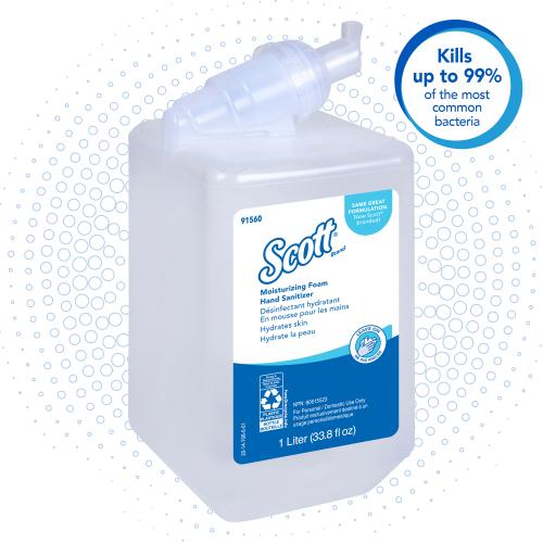 Scott® Moisturizing Foam Hand Sanitizer - Case of 6 = 500-91560