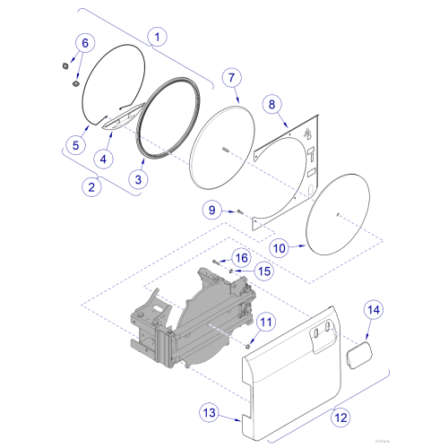 Midmark M9-05X Door Cover and Handle Kit = 501-0021087300