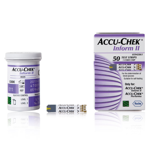 Accu Chek Inform II Glucose Test Strips - Box of 50