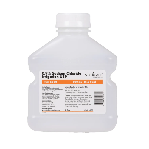 0.9% Sodium Chloride Irrigation USP - 500 mL