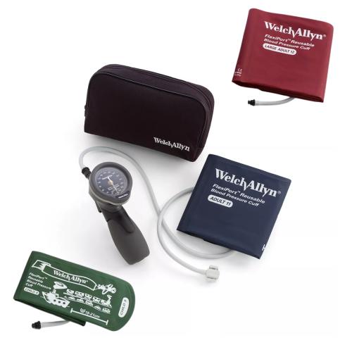 Welch Allyn Gold Series DS66 Trigger Aneroid with 3 Cuff Kit