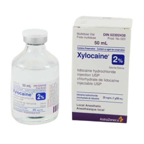 Xylocaine 2% Plain with Preservative - 50 mL Vial