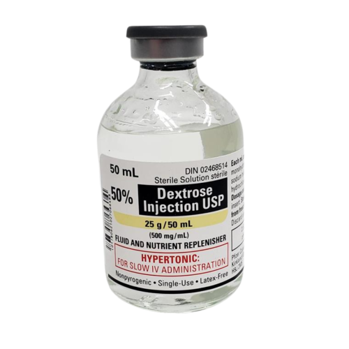 Dextrose 50% Injection USP - 50 mL Vial