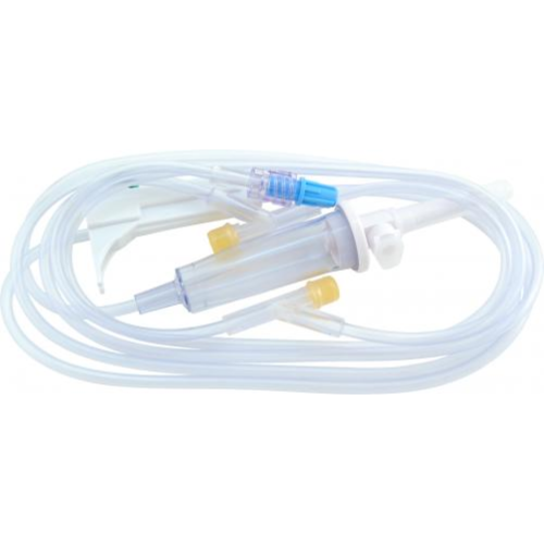 Basic IV Administration Set 84" with 2 Injection Sites - Case of 50