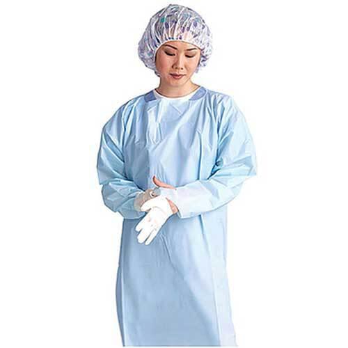 CPE Blue Isolation Gown Level 3 10/Pack