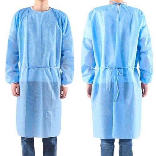 Blue Disposable Level 2 Isolation Gown Pack of 10 Gowns