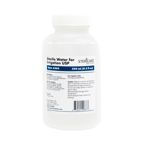 Sterile Water for Irrigation - 250 ml Bottle (Case of 24)