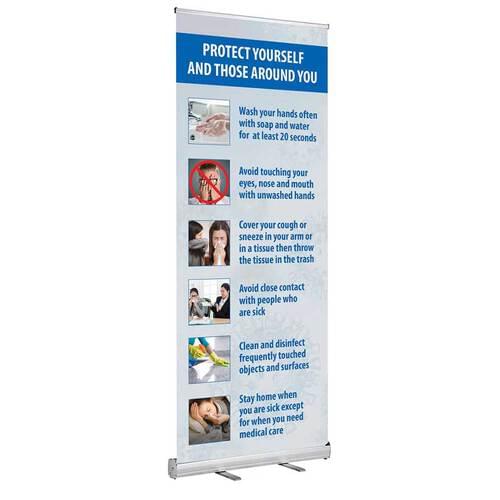 Covid-19 Roll Up Banners - Customizable Design