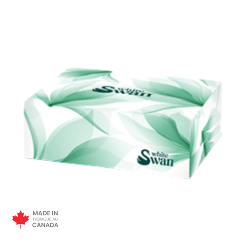 White Swan® 2-Ply Quick-Wipes Facial Tissue - Case of 135 Boxes