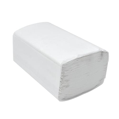 Dura Plus White Singlefold Paper Towel