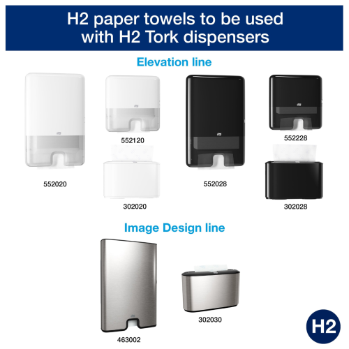 Tork® Advanced Xpress® Multifold Paper Hand Towel, 3-Panel, 2-Ply - Case of 16 Packs = 750-14100071