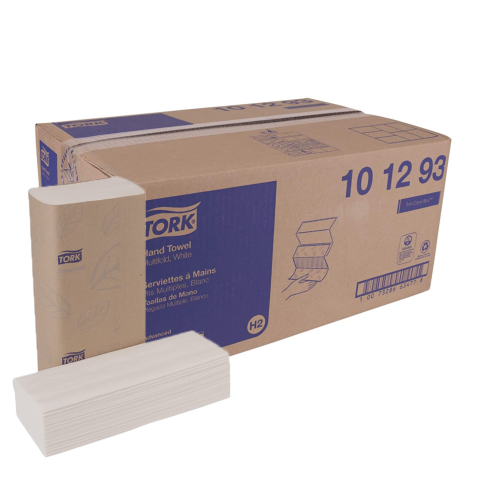 Tork® Advanced Xpress® Multifold Paper Hand Towel, 3-Panel, 2-Ply - Case of 16 Packs