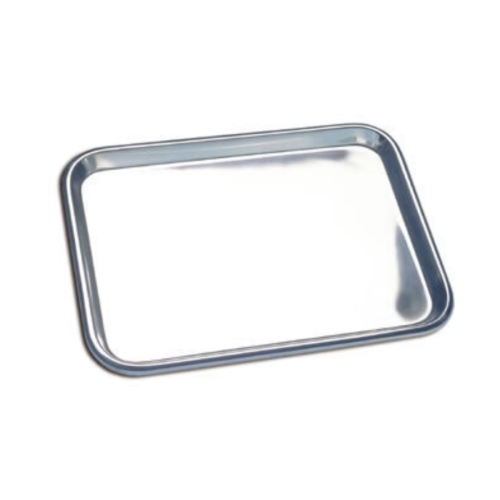 AMG Stainless Steel Flat Tray - 13.4" x 9.6" x 0.75"