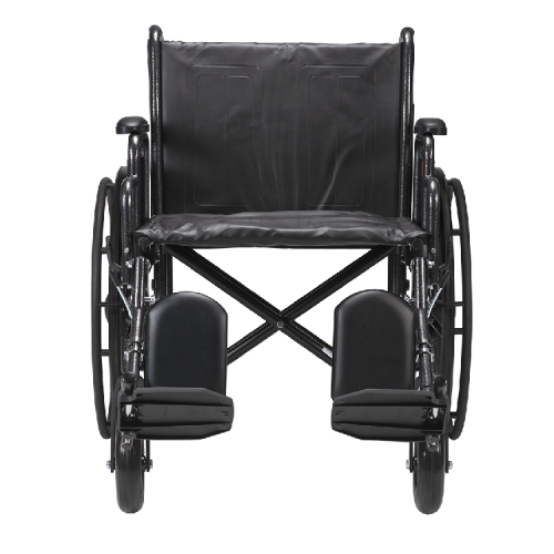 Dynarex Bari+Max Bariatric Wheelchair, 22" Seat with Desk Arm & Elevating Leg Rest = 850-10233
