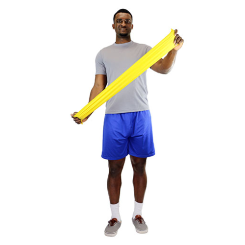 CanDo Low Powder Exercise Band, 50 Yard Roll - Yellow (X-Light) = 850-105221