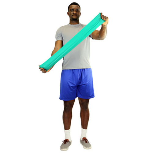 CanDo Low Powder Exercise Band, 50 Yard Roll - Green (Medium) = 850-105223