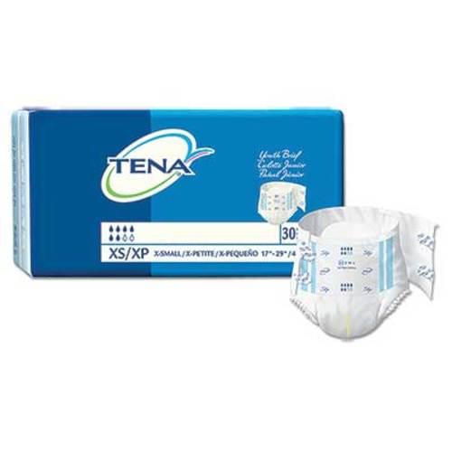 TENA Youth Brief 17-29" White 30/Bag | 3 Bags/Case