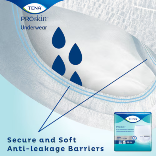 TENA ProSkin™ Extra Fully Breathable Underwear - 2XL (Case of 48) = 850-72518