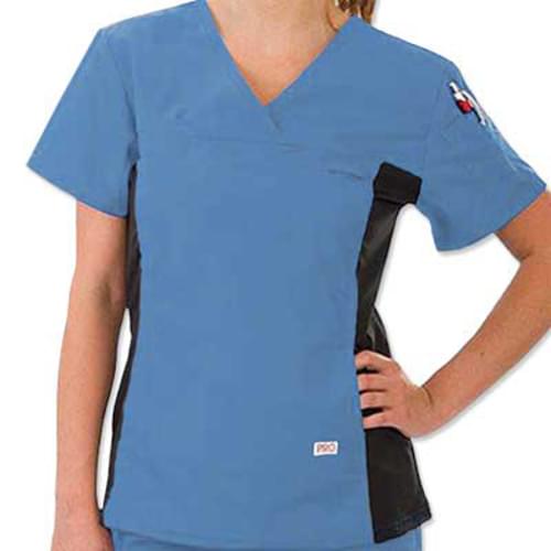 SCRUB TOP PRO 888 CEIL LBUE XS
