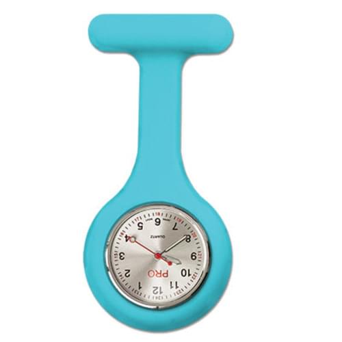 Silicone Lapel Watch - Aqua Blue