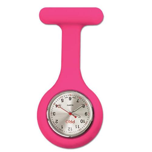 Silicone Lapel Watch - Hot Pink