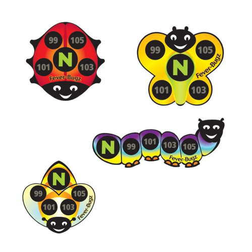 Physio Logic Fever-Bugz Stick on Temperature Indicators - Box of 8 = 900-016700