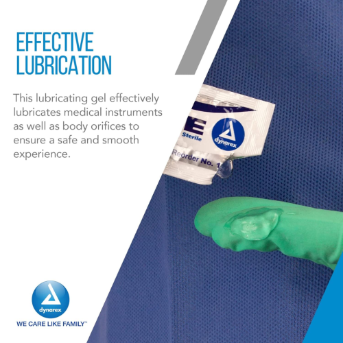 Dynarex Lubricating Jelly Foil Packet 2.7g - Box of 144 = 900-1250