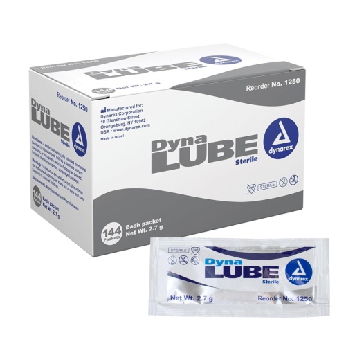 Dynarex Lubricating Jelly Foil Packet 2.7g - Box of 144